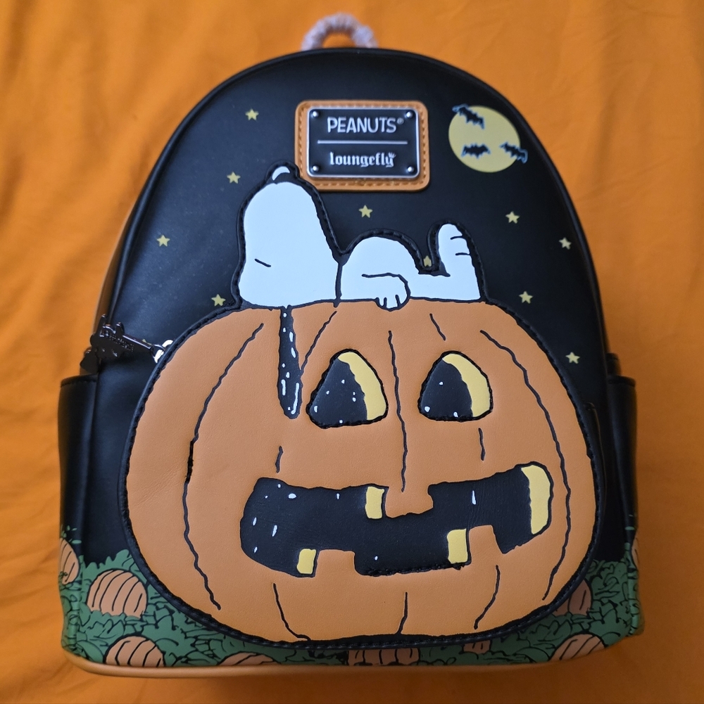 Loungefly Peanuts Great Pumpkin Snoopy Halloween Mini Backpack